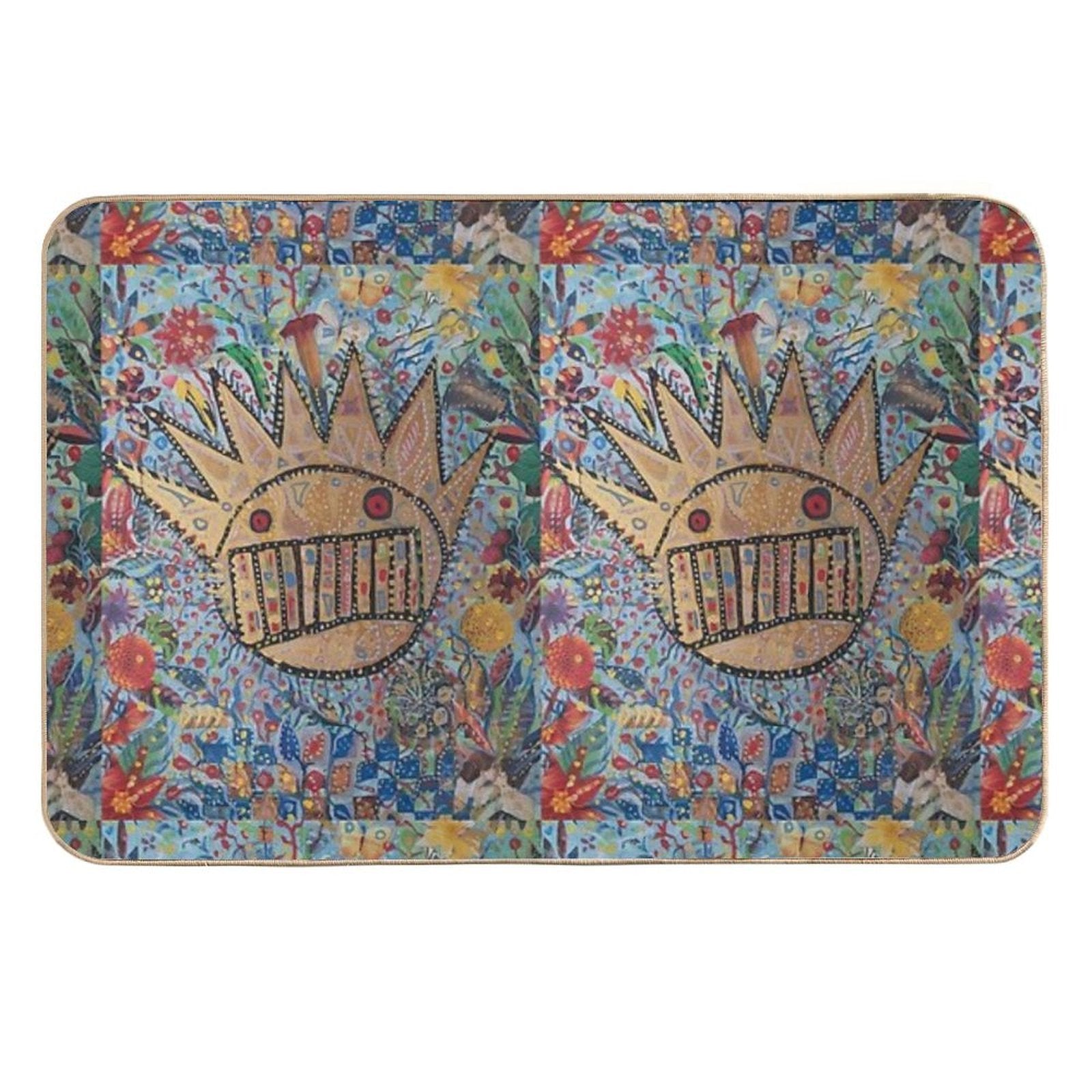 Ween Boognish And Flowers  Fade-Resistant Bath Mat