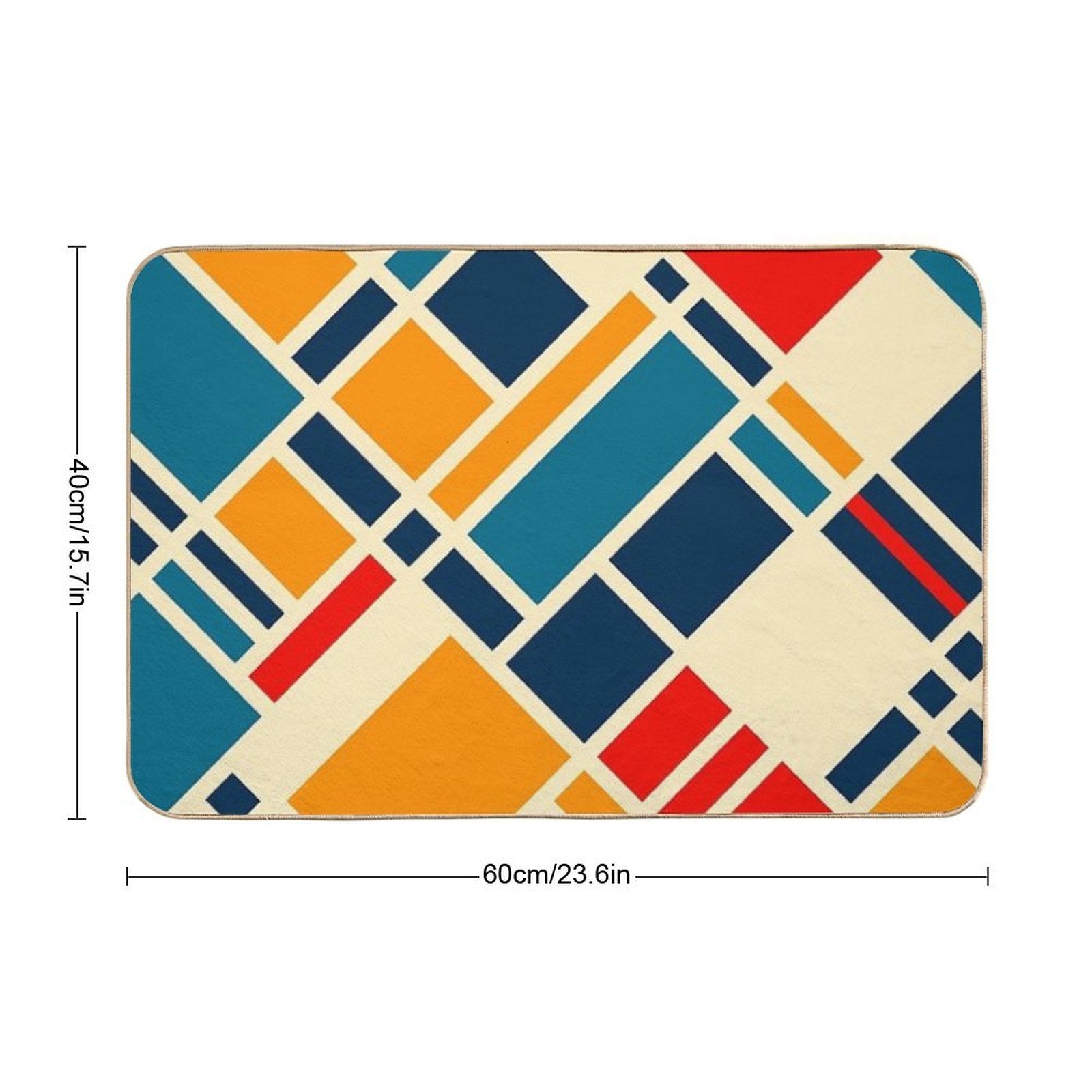 Colourful  High-Traffic Bath Mat