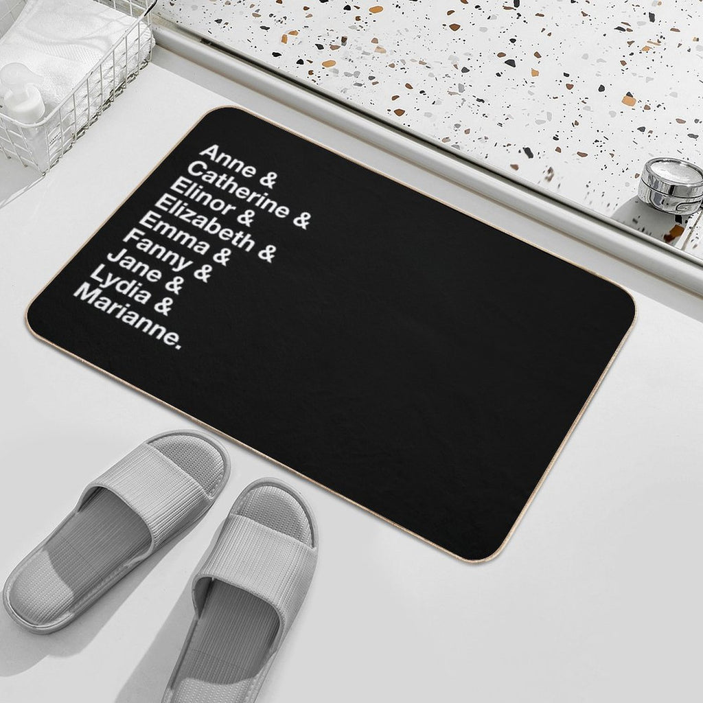 Women of Jane Austen  Eco-Friendly Bath Mat