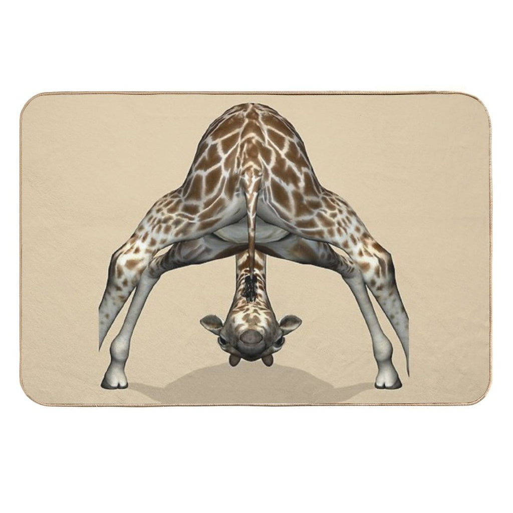 Childish Giraffe  Fade-Resistant Bath Mat