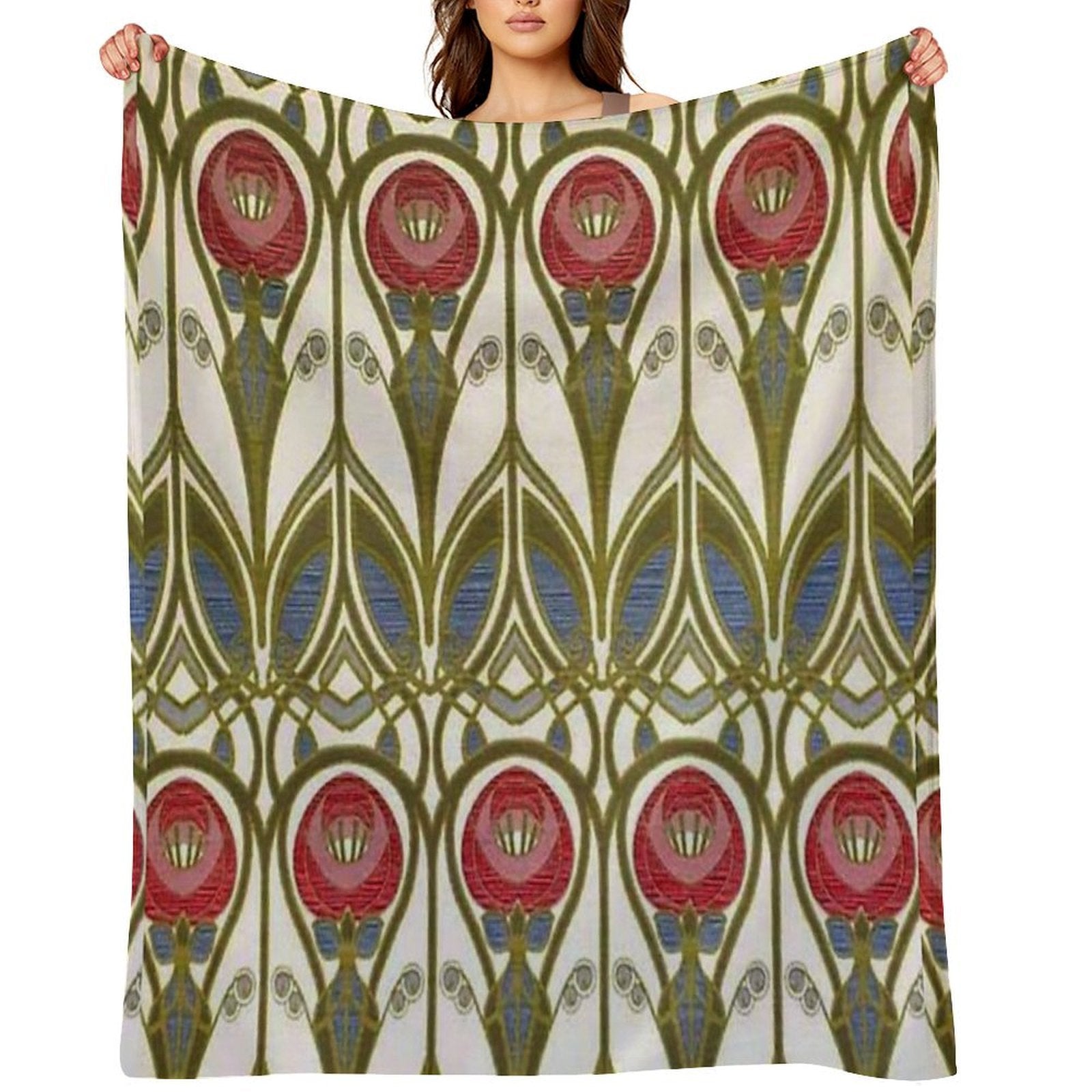 Charles Rennie Mackintosh Design Durable Throw Blanket