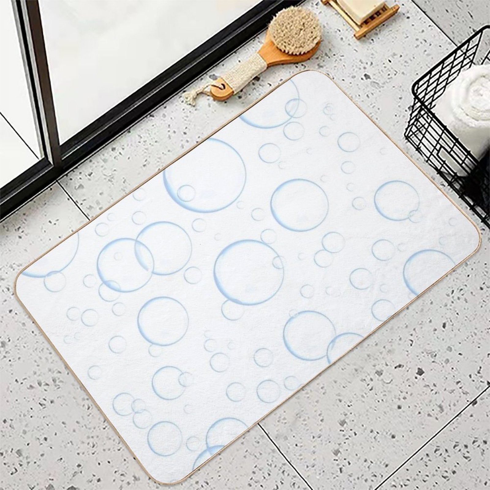 Bubbles  Easy Maintenance Bath Mat