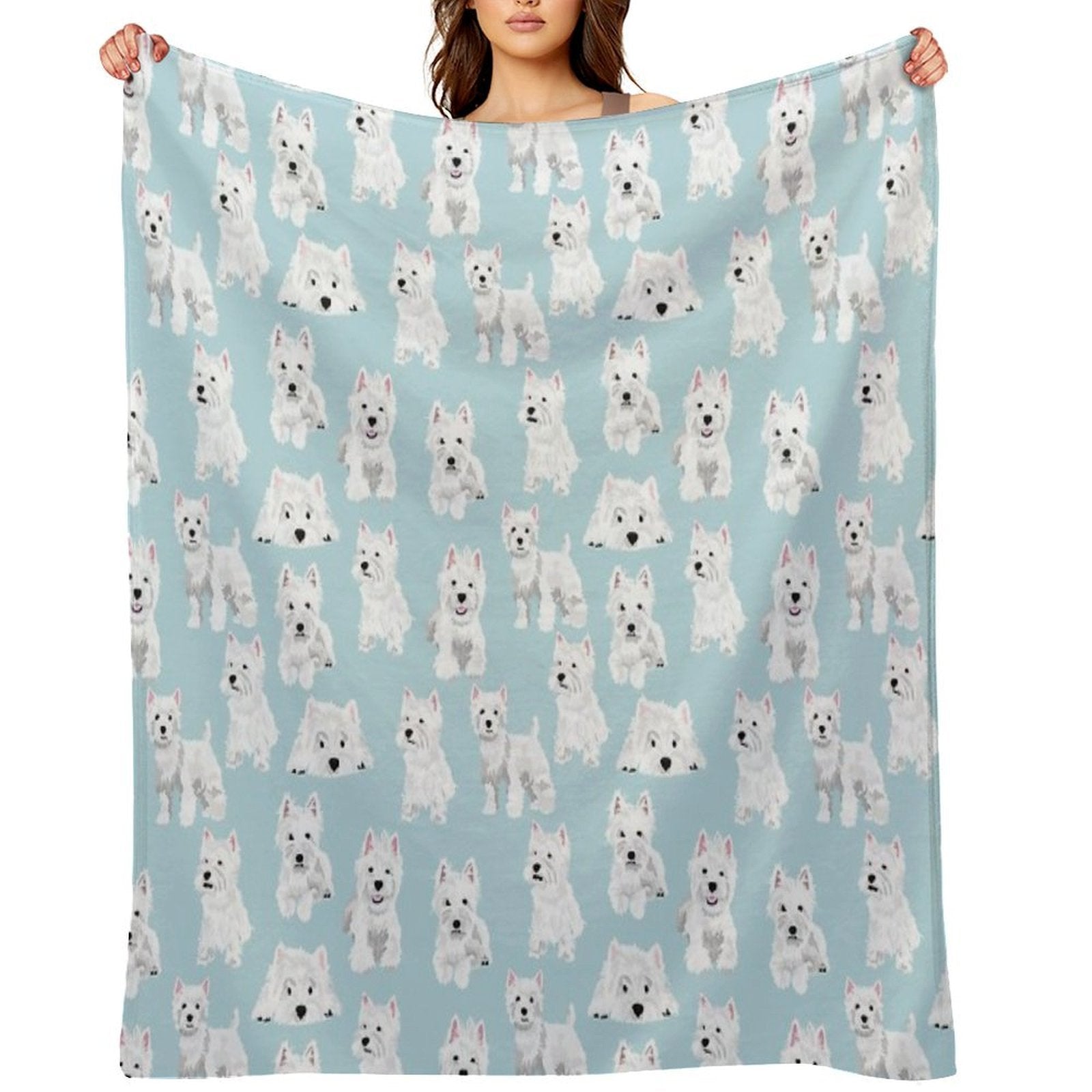 Westie Wrinkle-free Throw Blanket