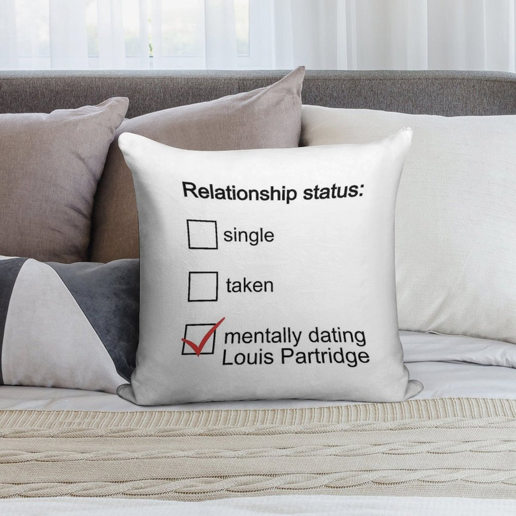 Mentally Dating Louis Partridge Soft Fade-Resistant Throw Pillow