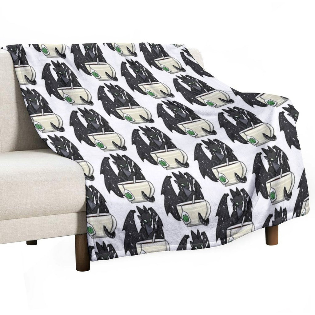 Starflight with Tea Easy Care Throw Blanket