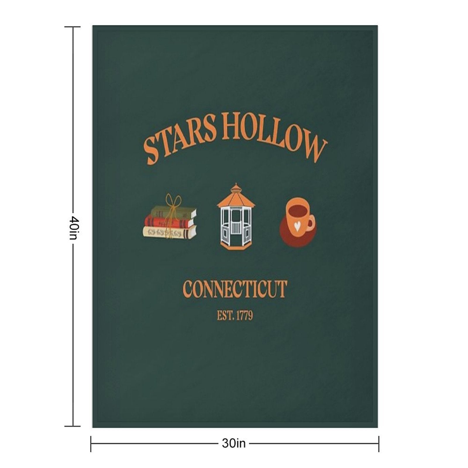Stars Hollow Connecticut All-season Throw Blanket