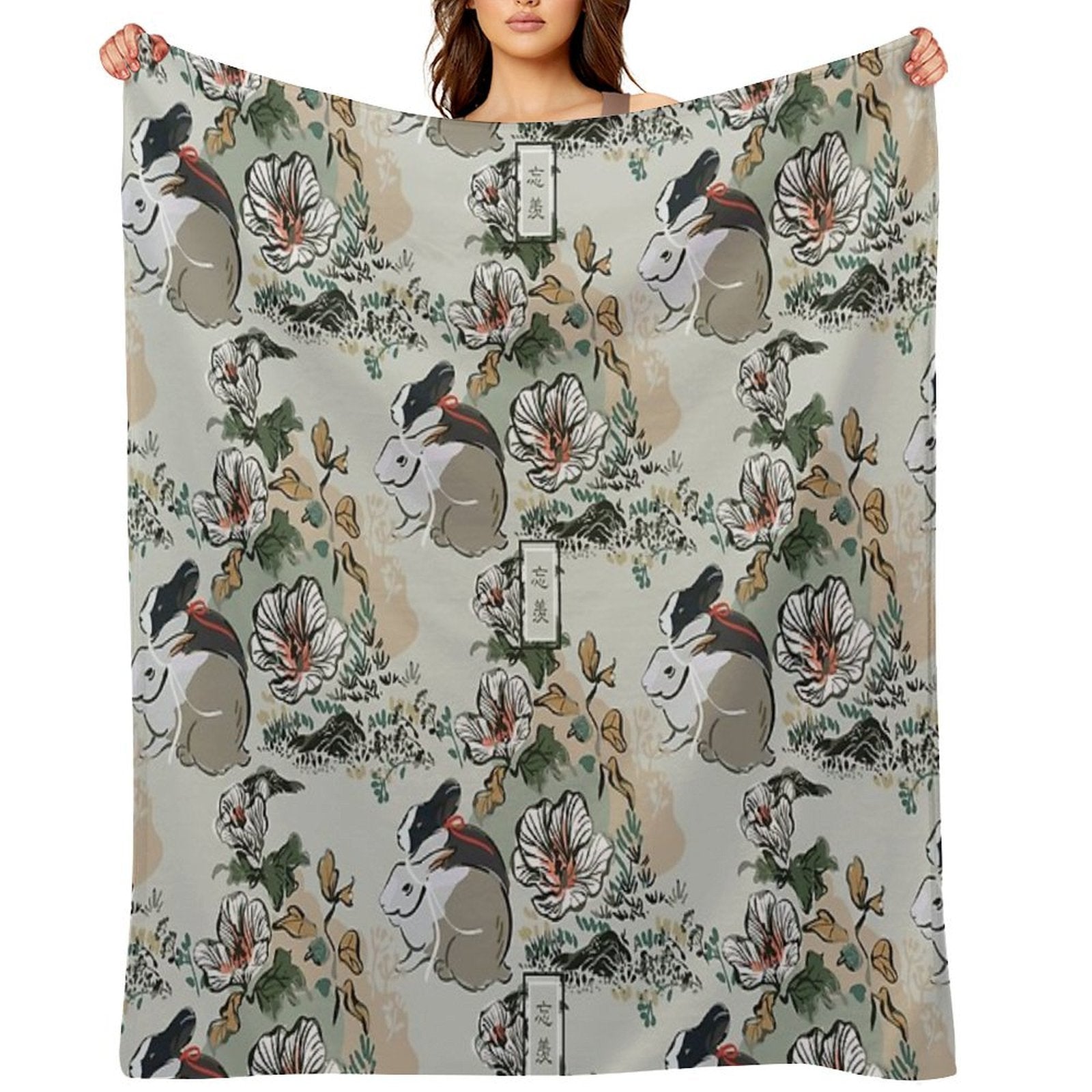 WangXian [SEAMLESS TRADITIONAL] Wrinkle-free Throw Blanket