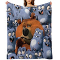 Grizzy And The Lemmings Eco-conscious Throw Blanket