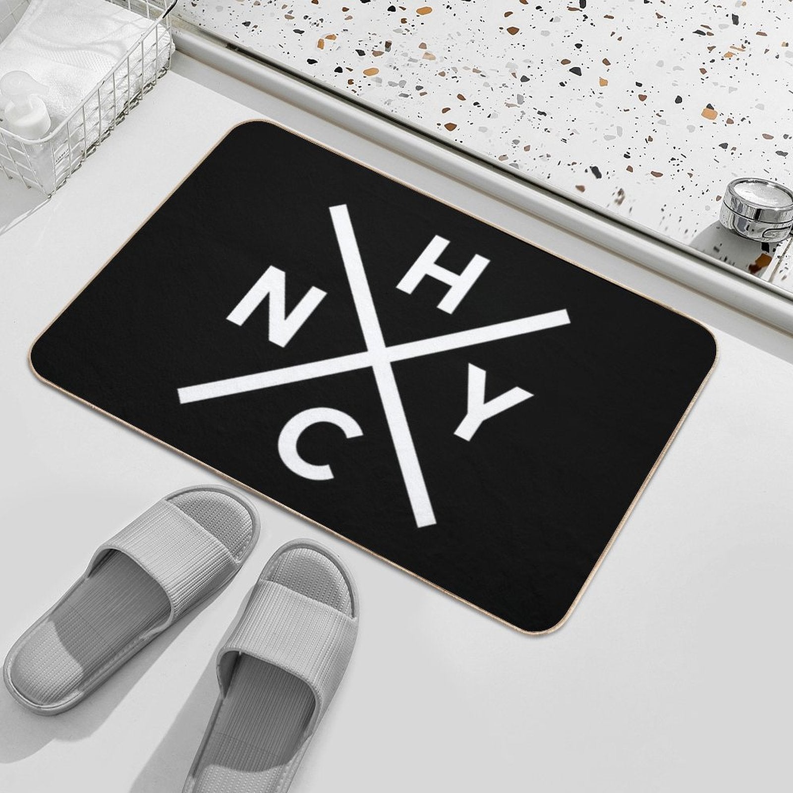 NYHC New York Hardcore Punk Rock  Absorbent Bath Mat