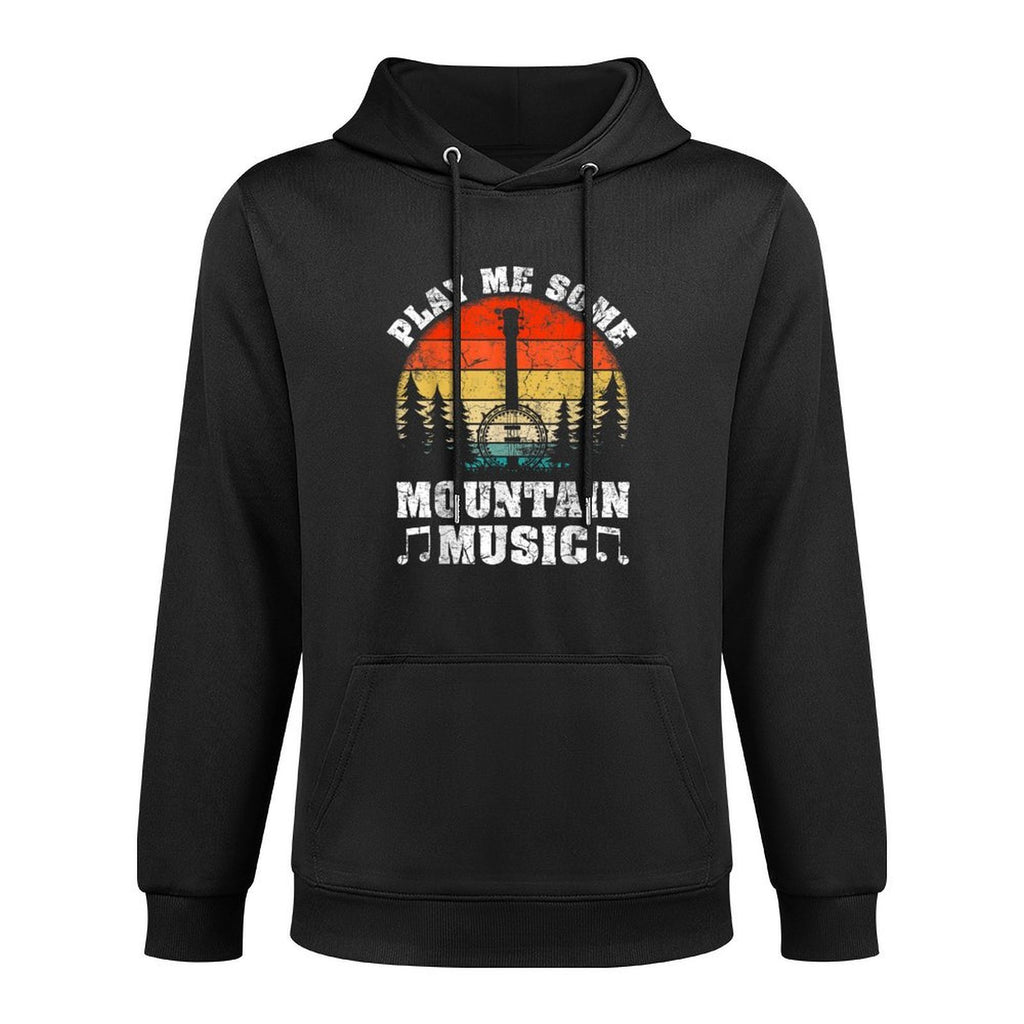 Vintage Play Me Some Mountain Music Mandolin Relaxed Fit Hoodie