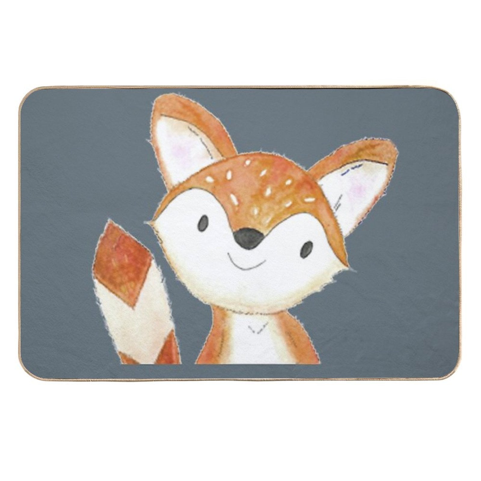 Little Fox Smiling  High-Traffic Bath Mat