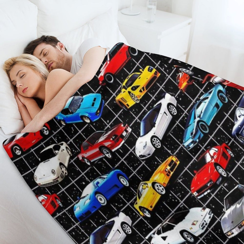 Dream Cars Machine-washable Throw Blanket