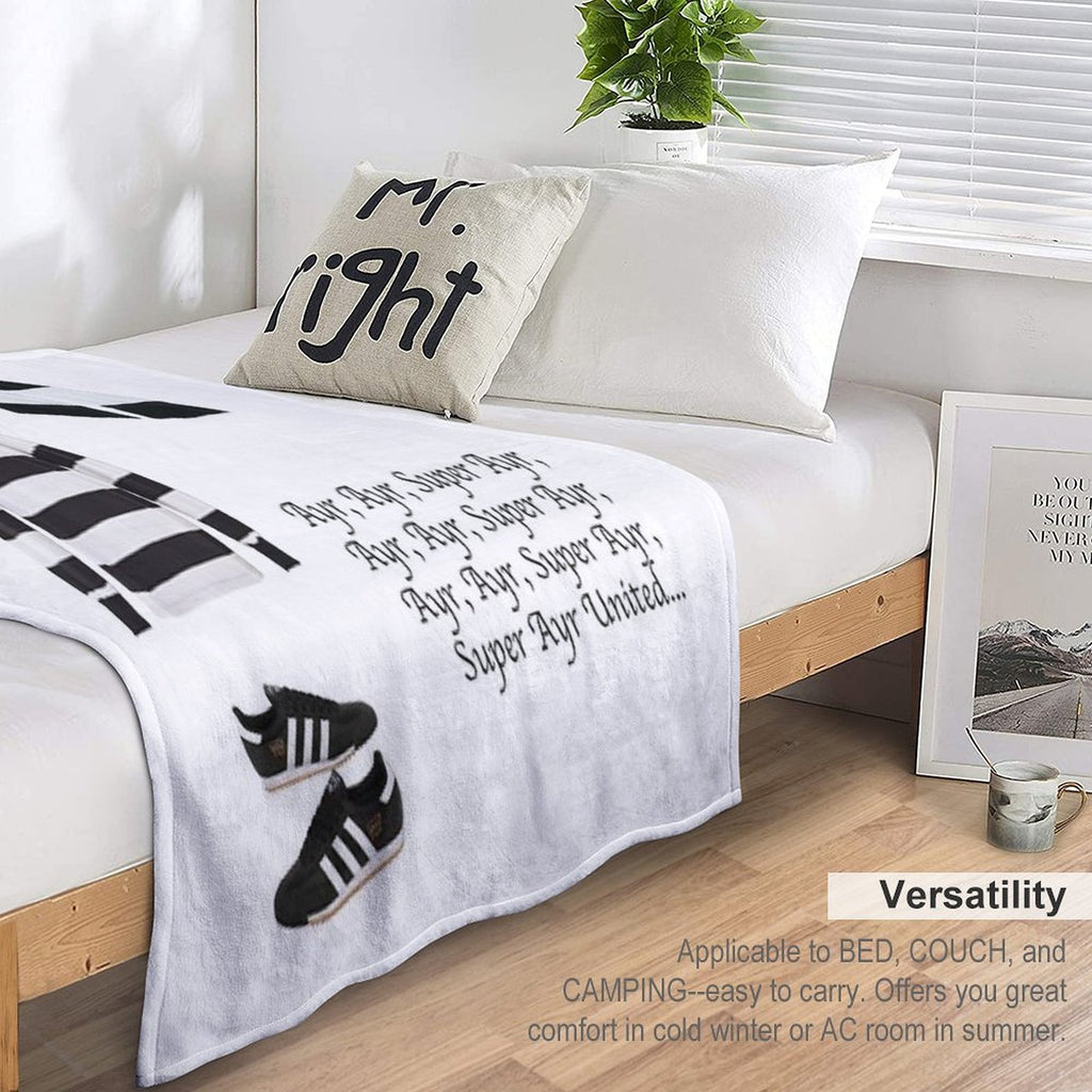 Ayr United Fc Travel-friendly Throw Blanket