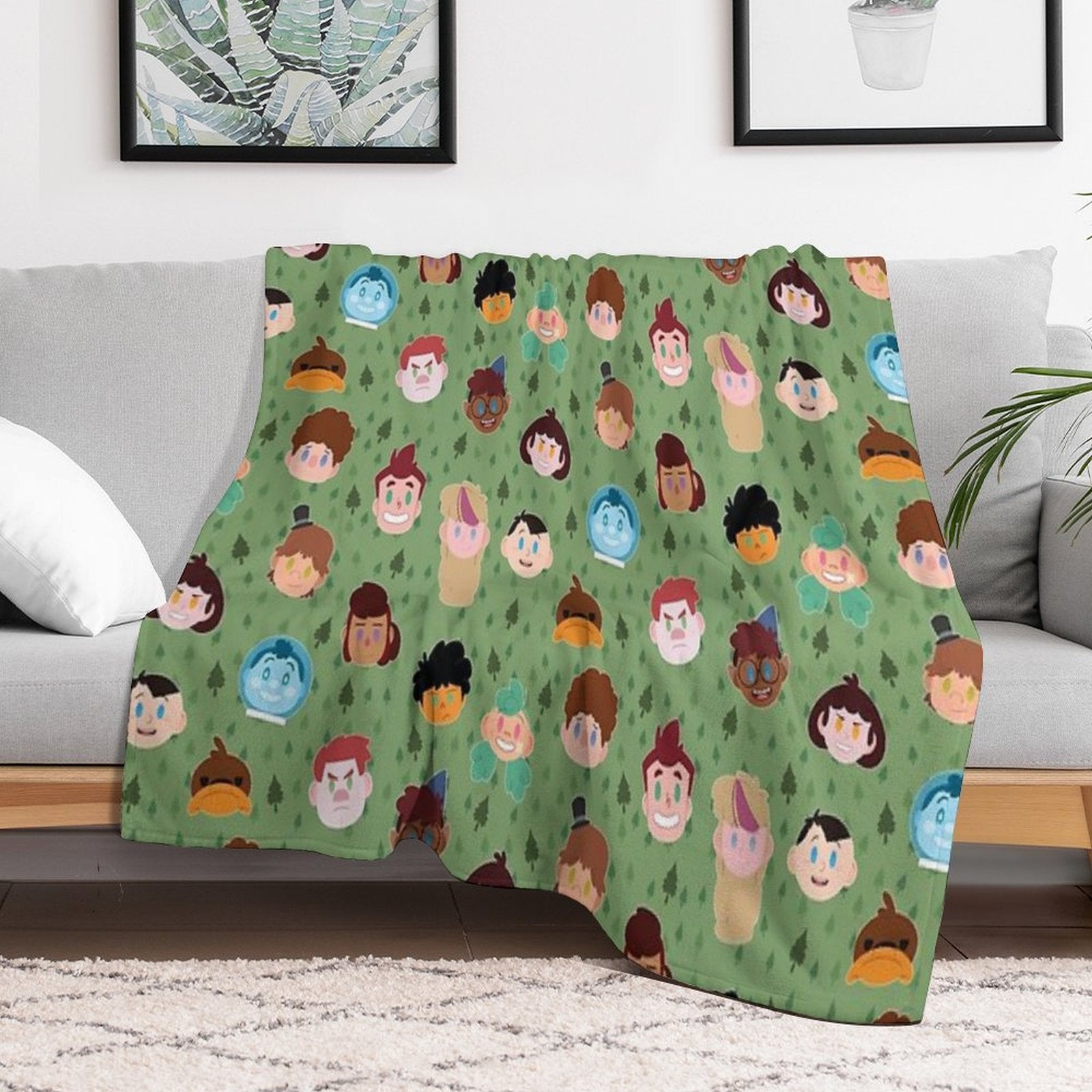 Camp Campbell Pattern Gift-ready Throw Blanket