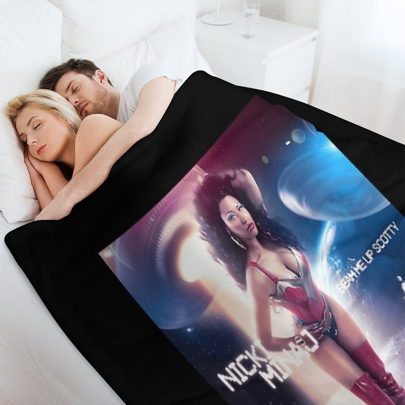 The Nicki Queen Classic -Nicki Barbz Essential Easy Care Throw Blanket