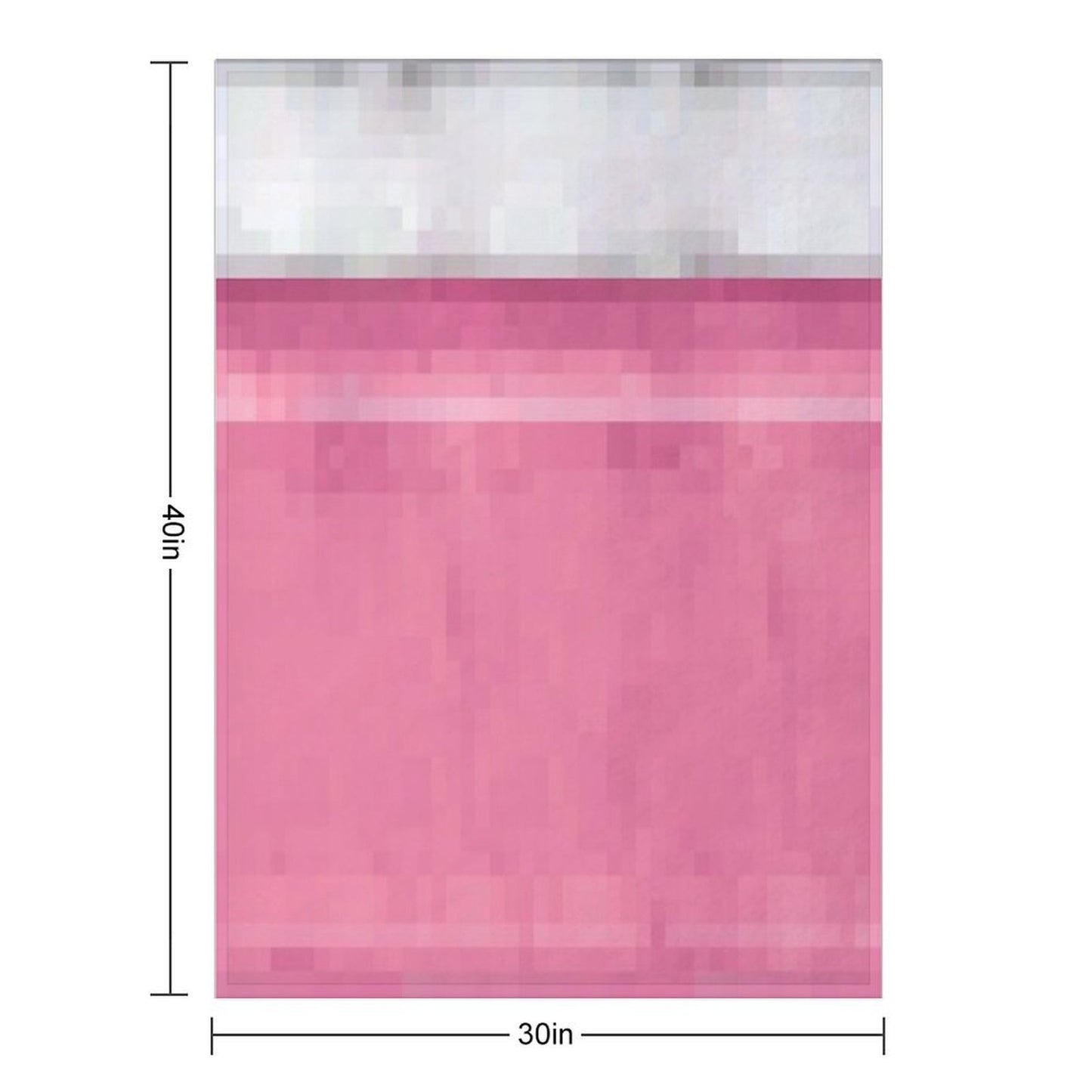 Minecraft Pink Pixel Bed Lightweight Throw Blanket