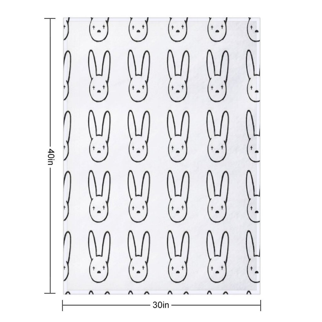 Bad Bunny Gift-ready Throw Blanket