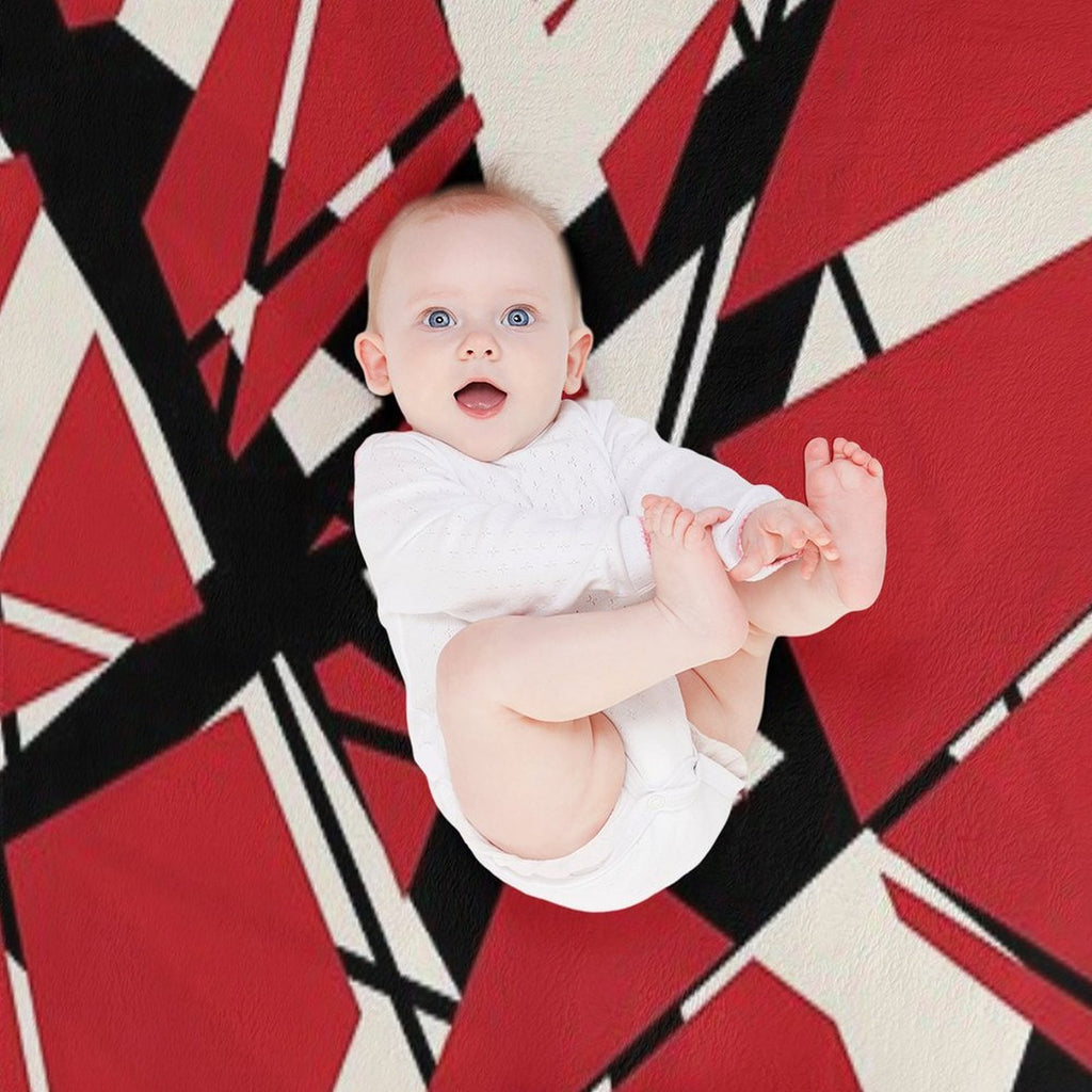 EVH Authentic Stripes Design (red) Multi-functional Throw Blanket