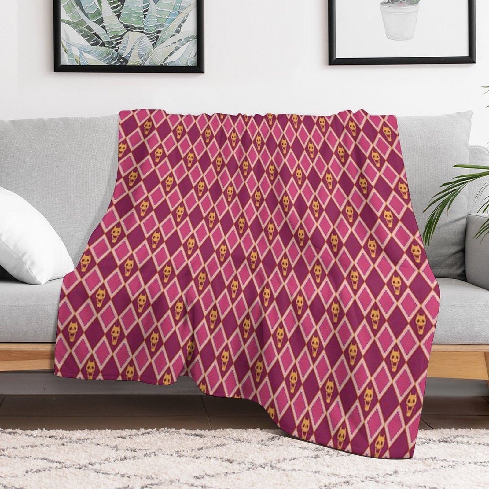 Kira's Pattern - Lesbian Pride Machine-washable Throw Blanket