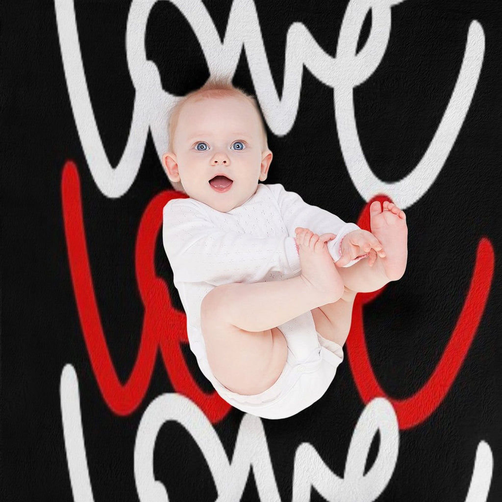 Love Love Love Kisses Eco-conscious Throw Blanket