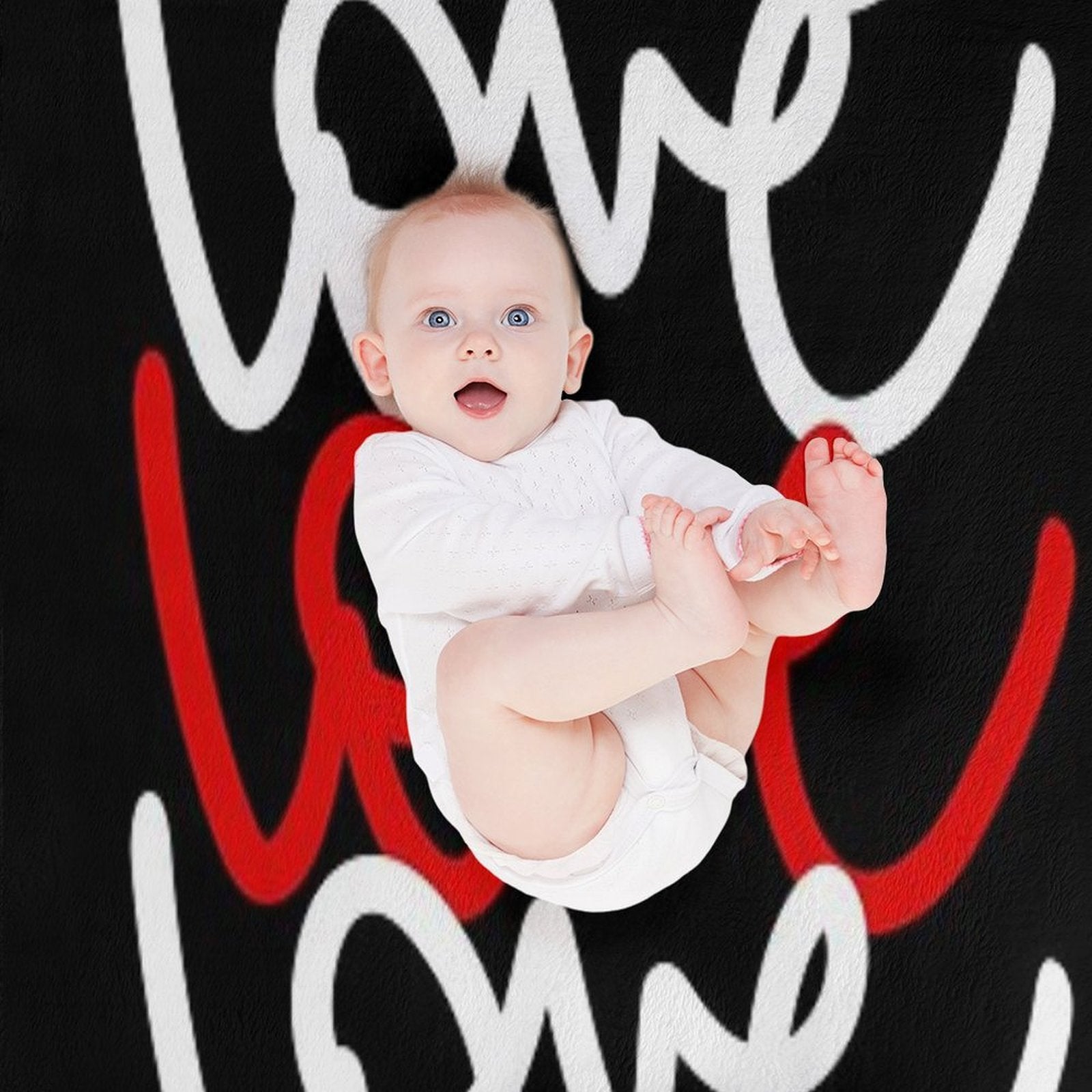 Love Love Love Kisses Eco-conscious Throw Blanket