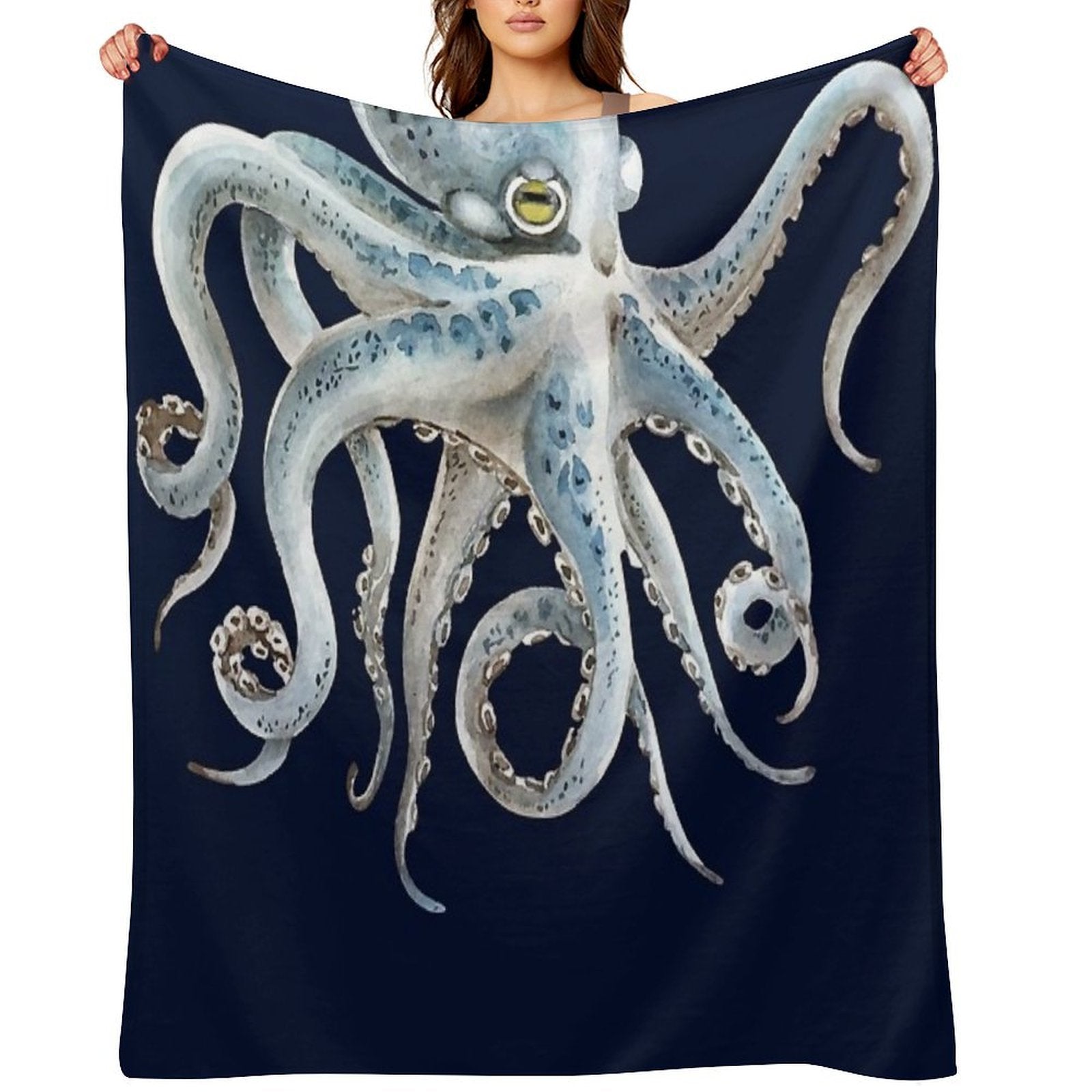 Octopus Tentaces 2 Easy Care Throw Blanket