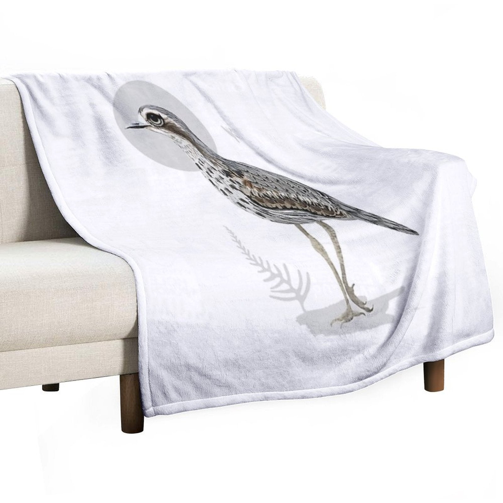 Bush Stone-curlew Plush Throw Blanket
