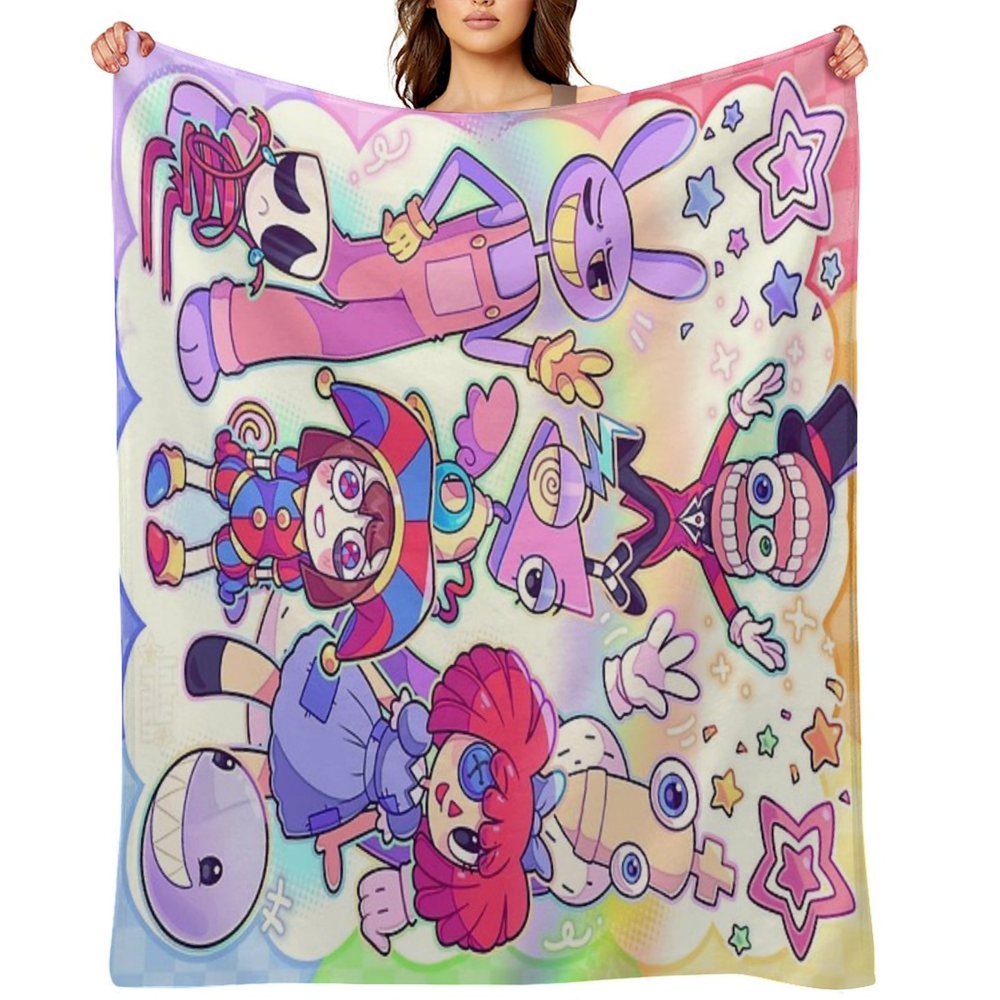 The Amazing Digital Circus Multi-functional Throw Blanket