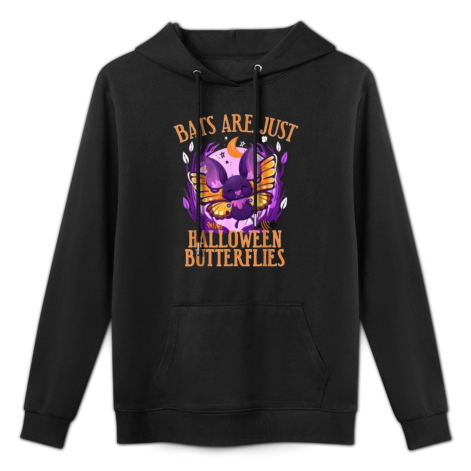 Bats Are Just Halloween Butterflies The Cute Halloween Durable Construction Hoodie