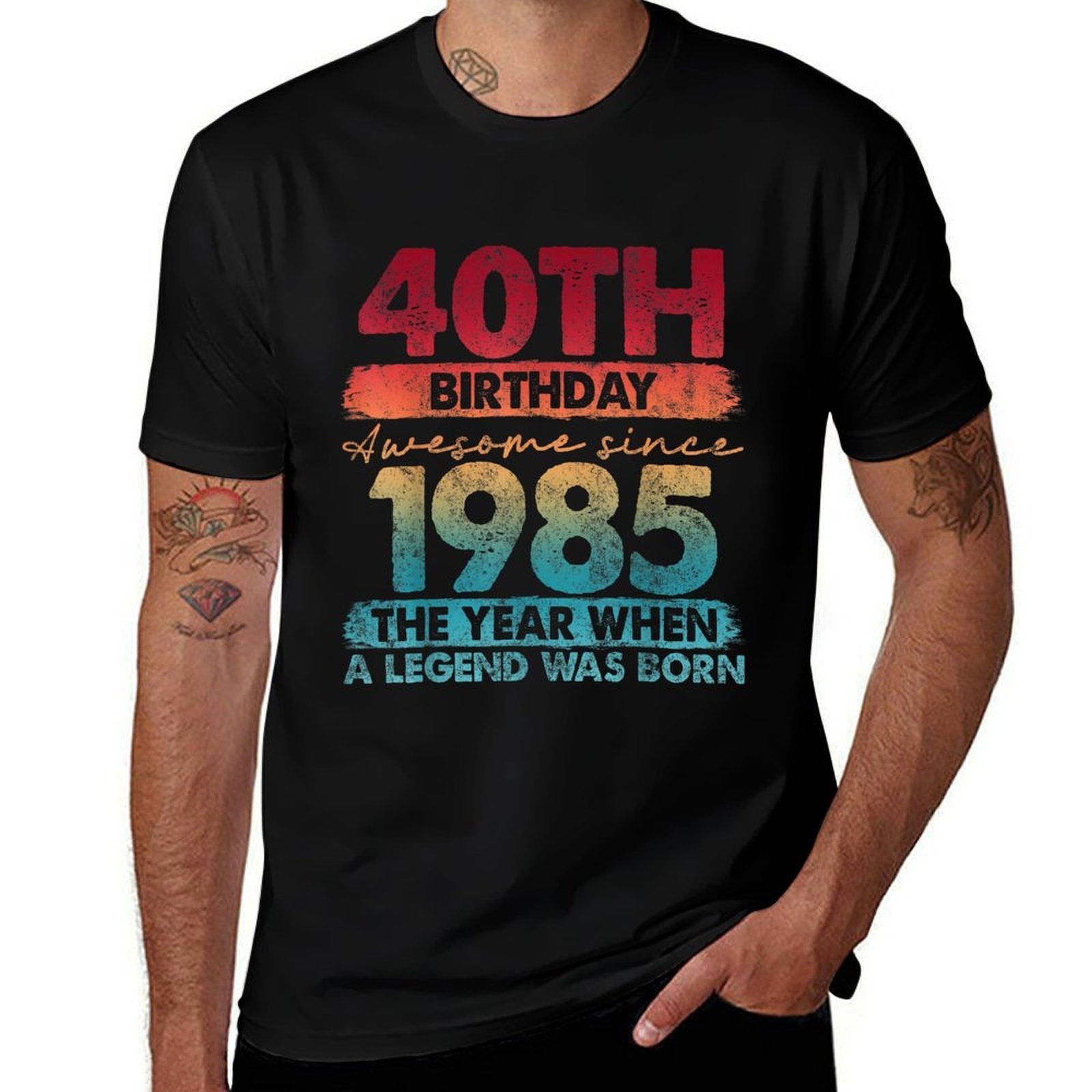 40 Year Old Gifts Vintage 1985 Limited Edition 40th Birthday  Moisture-wicking T-Shirt