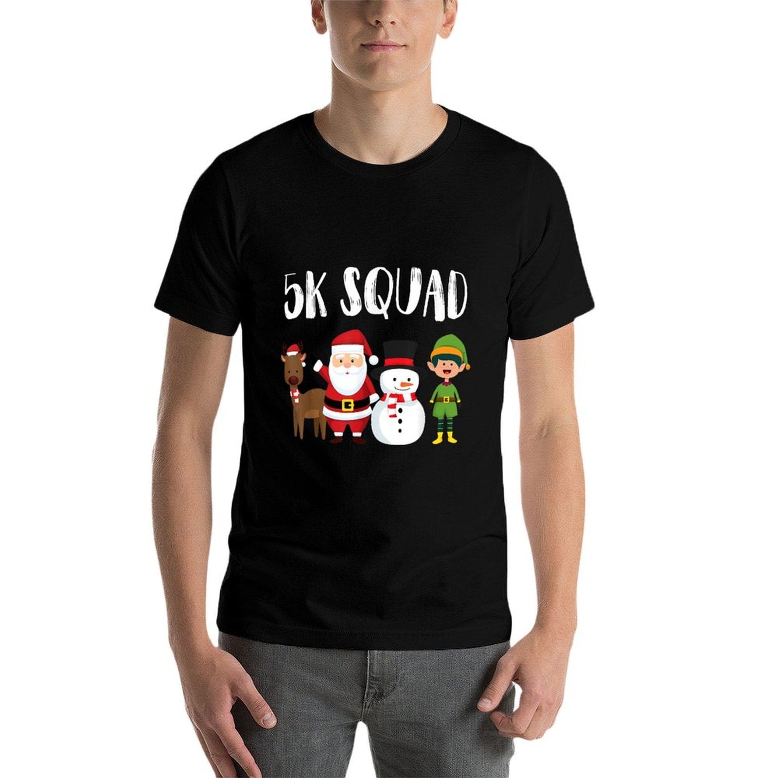 5K Squad Running Christmas Santa Reindeer Elf Snowman Runner  Classic T-Shirt