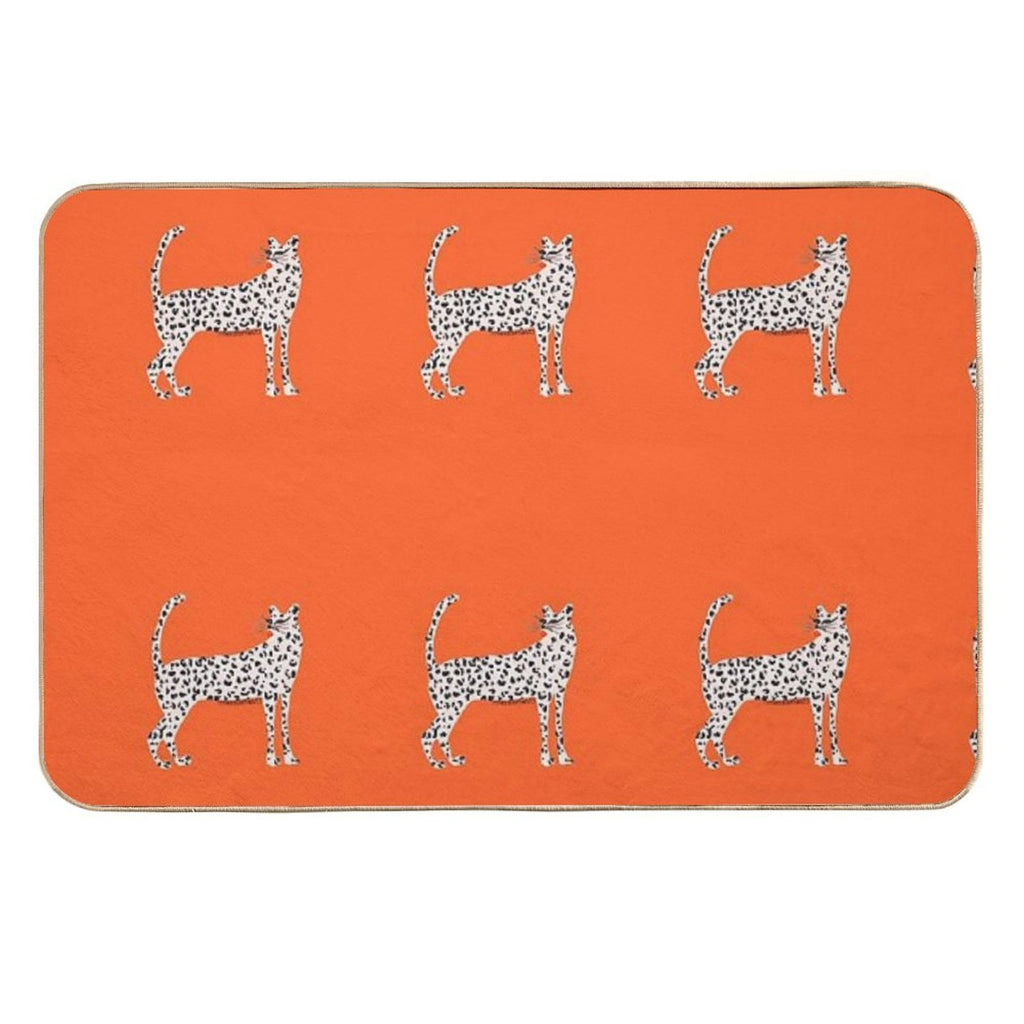 Pink Leopard  Odorless Bath Mat