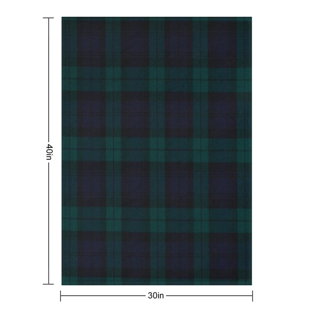 Black Watch Scottish Tartan Wrinkle-free Throw Blanket