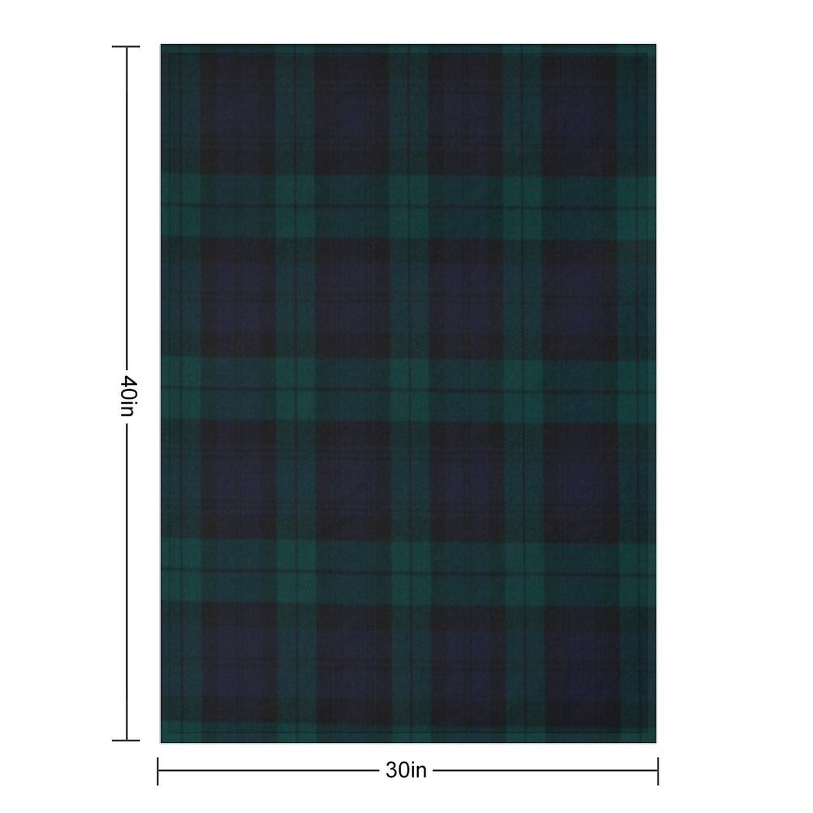 Black Watch Scottish Tartan Wrinkle-free Throw Blanket