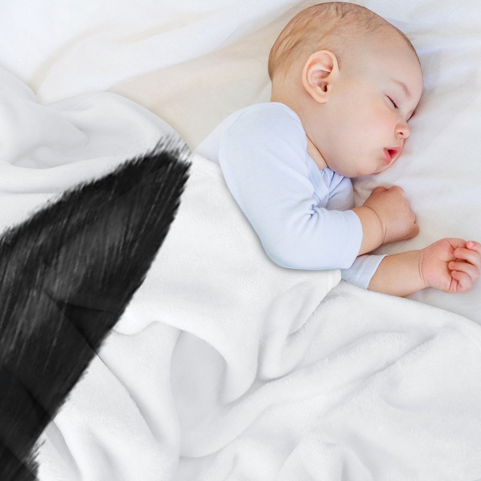 Black Cat Wrinkle-free Throw Blanket