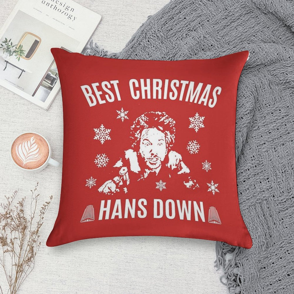 Die Hard Best Christmas Hans Down Soft Bedroom Essential Throw Pillow