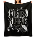No Mourners. No Funerals Typography Comfort Throw Blanket