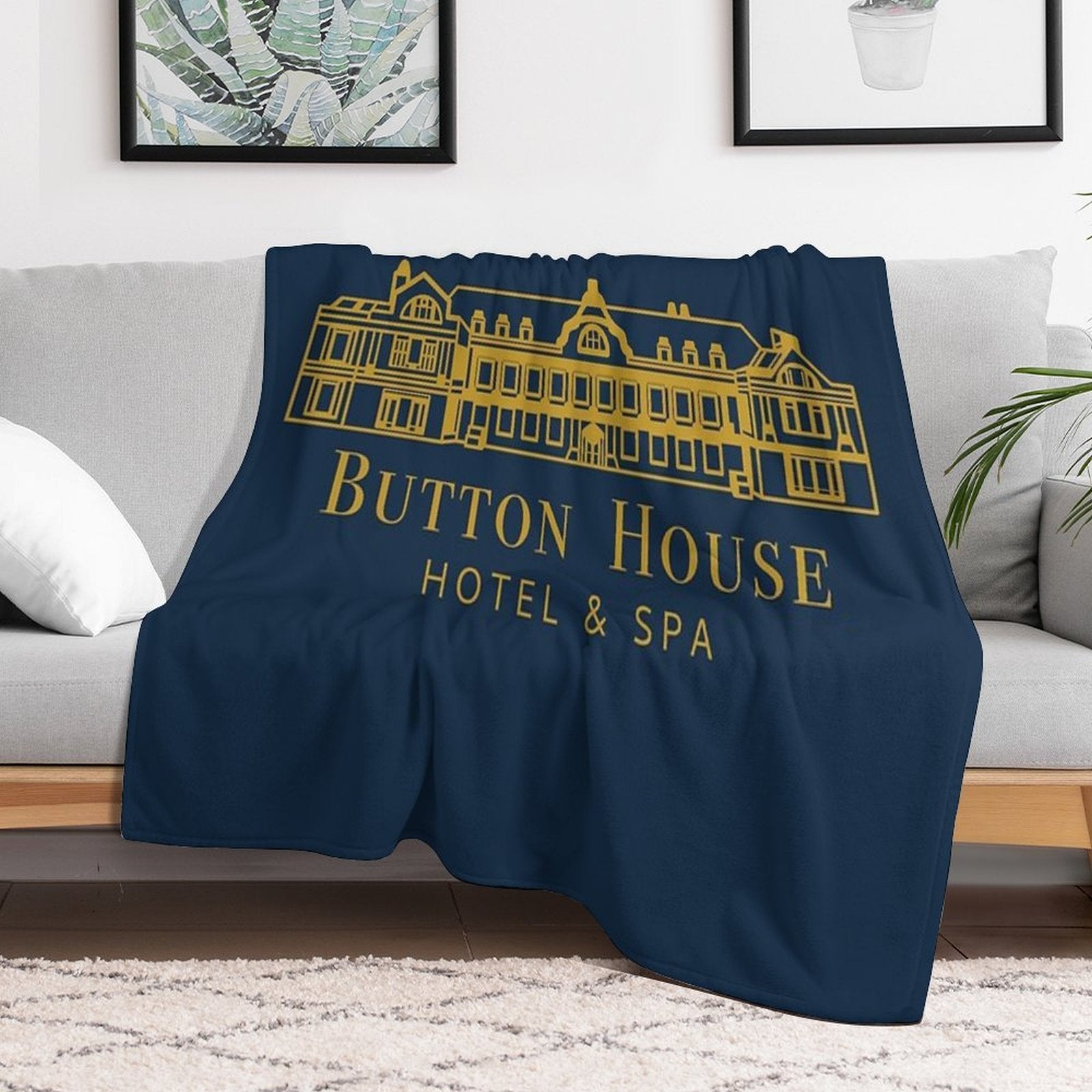 Button House Hotel & Spa Gift-ready Throw Blanket