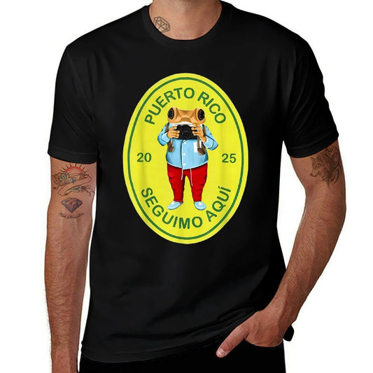 Graphic Funny Frog Retro Deb Tirar Unisex Adults Puerto Rico Frog Concho Retro 2025 Black Small  Affordable Price T-Shirt