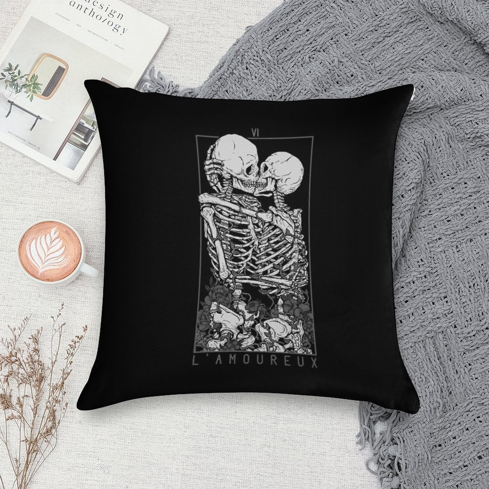 The Lovers Soft Style Accent Throw Pillow