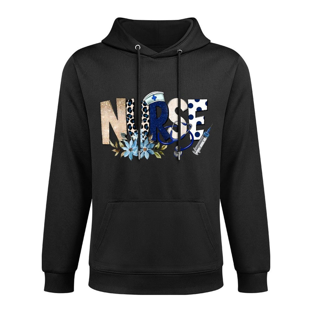 Nurse Life Floral Flowers Layering Staple Hoodie