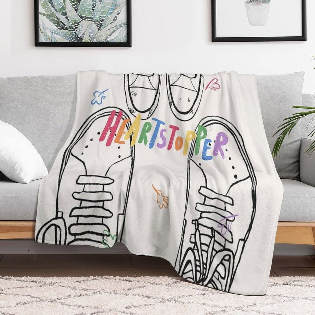 Heartstopper, Nick And Charlie Shoes Shrink-resistant Throw Blanket