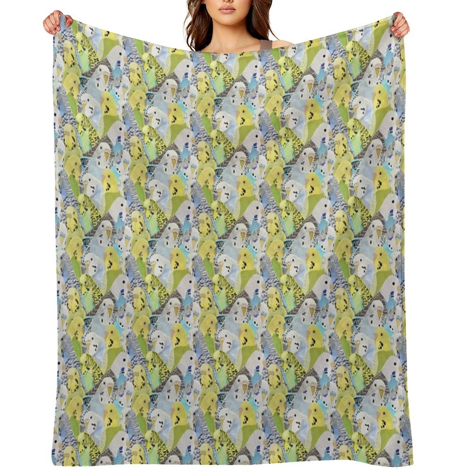 Budgie Parakeets All-season Throw Blanket