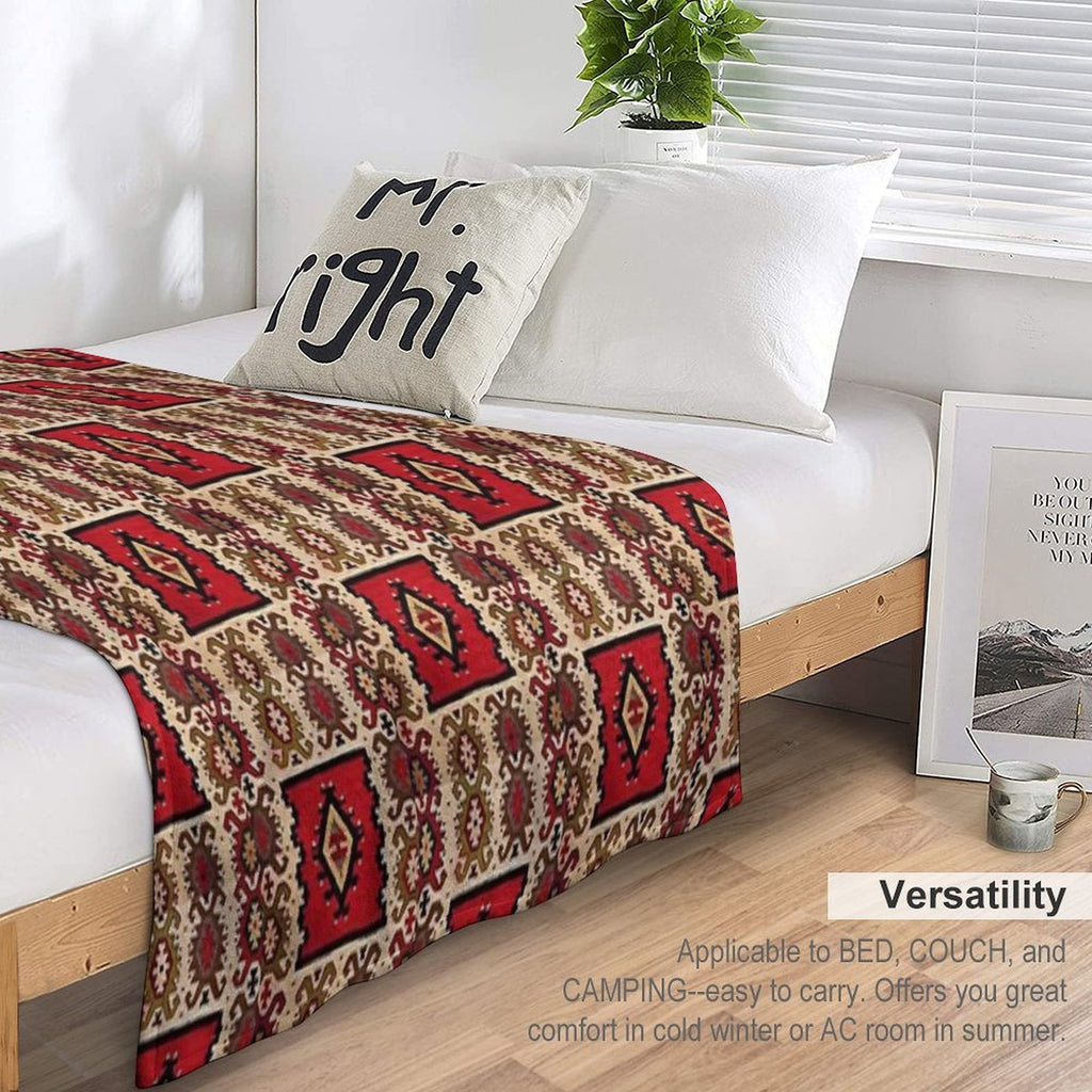 Bosnian Rug,pattern Wrinkle-free Throw Blanket
