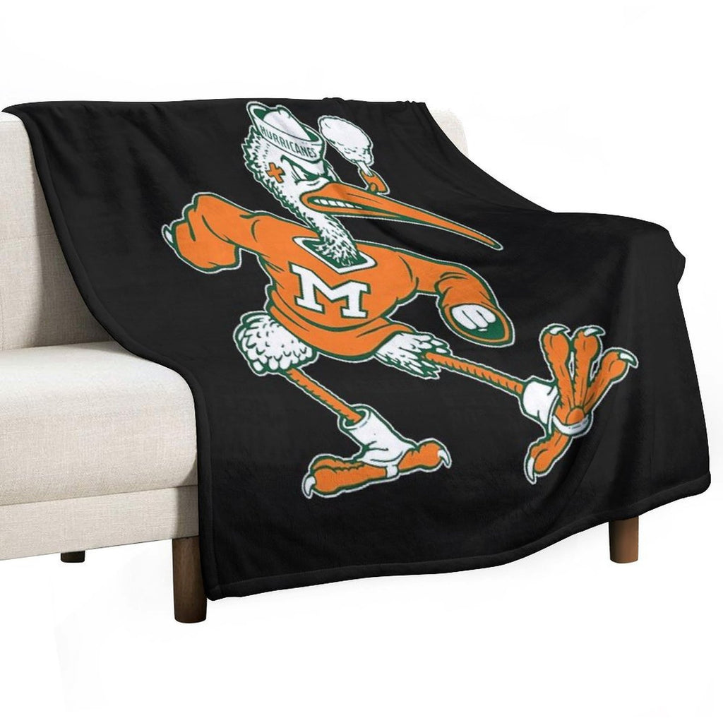 Vintage Sebastian Mascot Of Univ Velvety-soft Throw Blanket