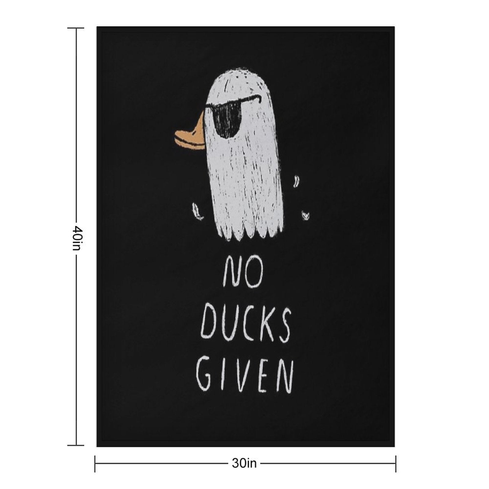 No Ducks Given Wrinkle-free Throw Blanket