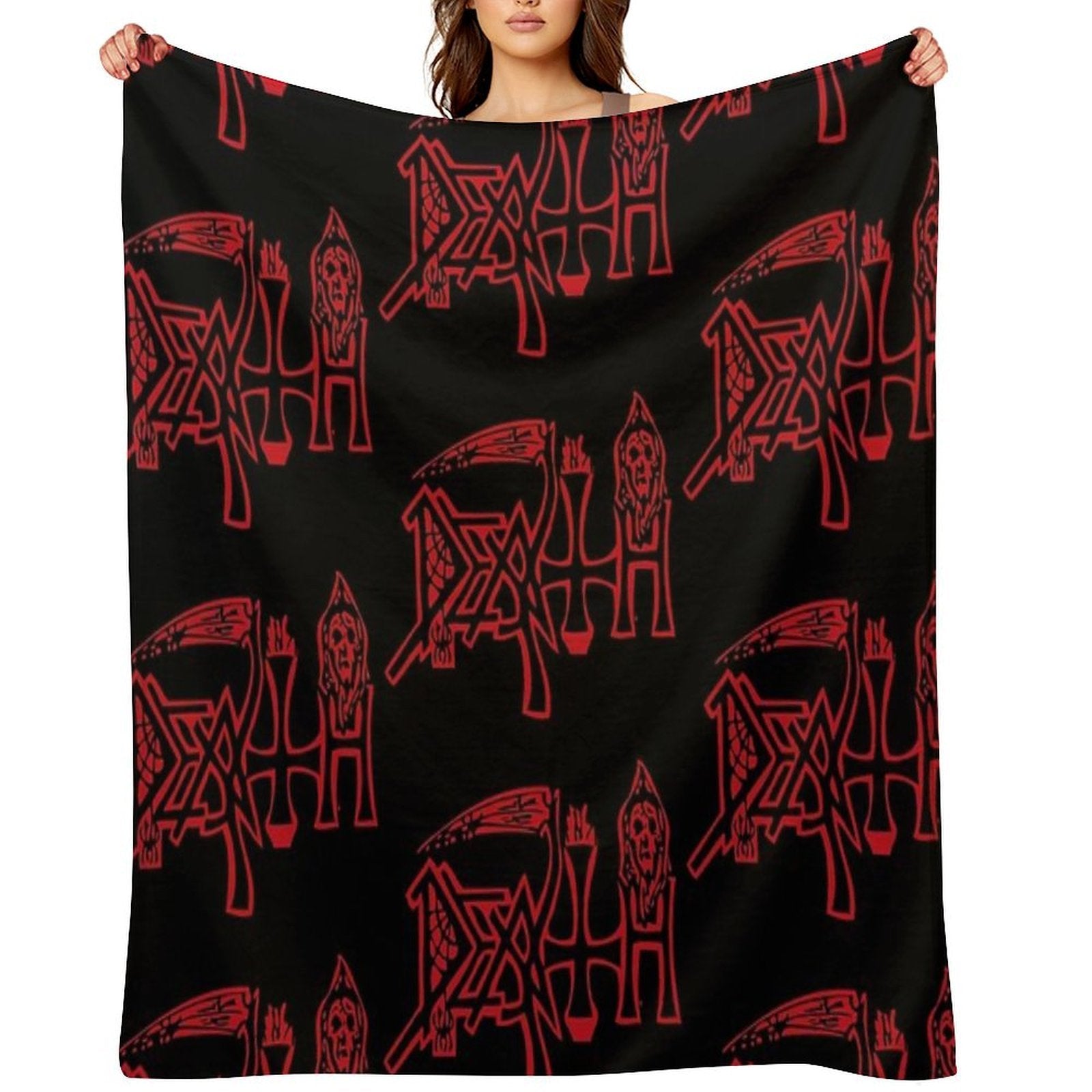 DEATH LOGO Compact Throw Blanket