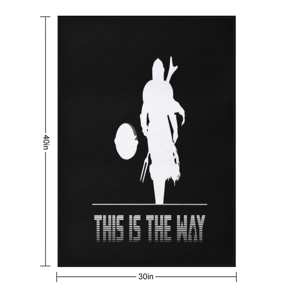 Mando Silhouette This Is The Way Eco-conscious Throw Blanket