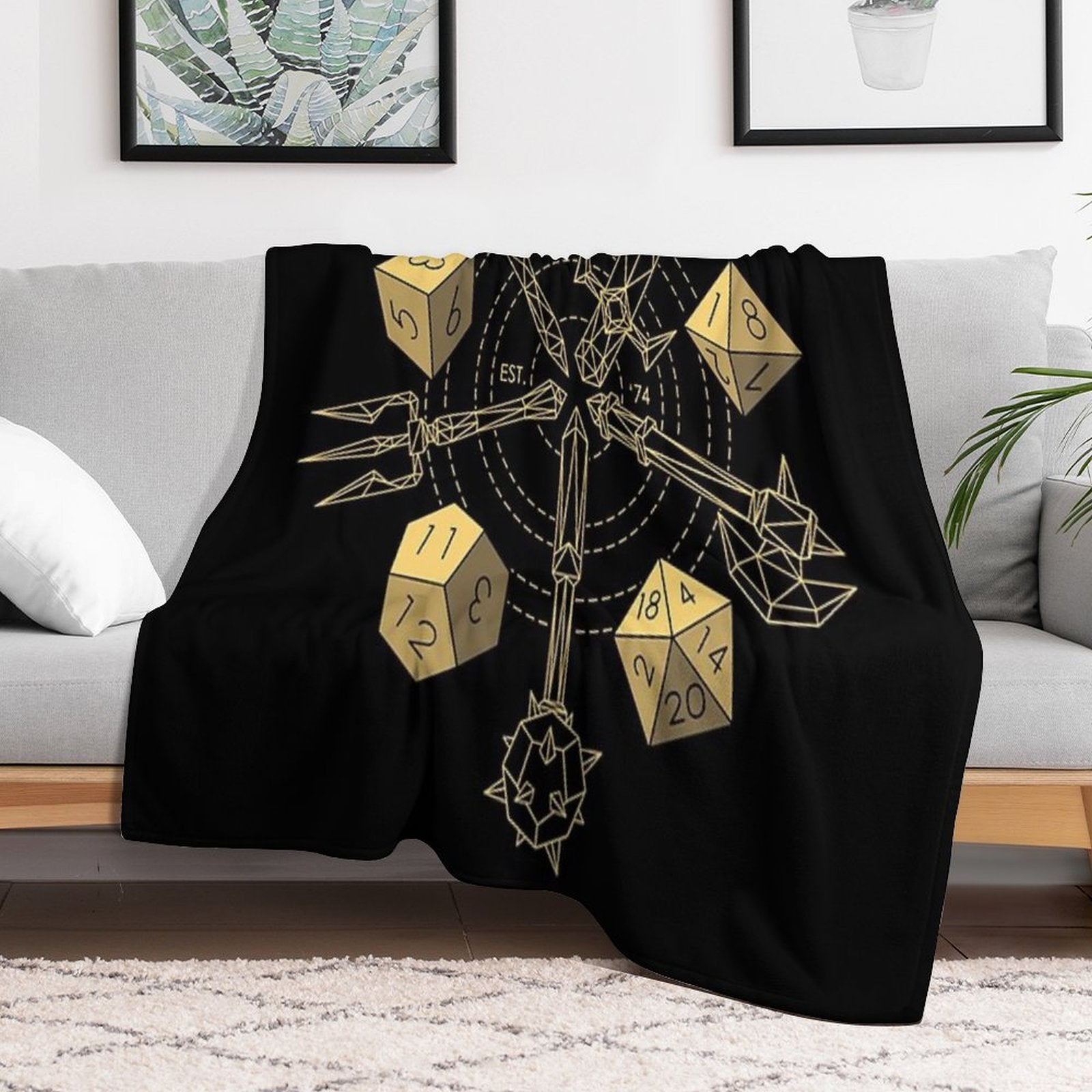 Dungeons & Dragons - Choose Your Weapon Multi-functional Throw Blanket