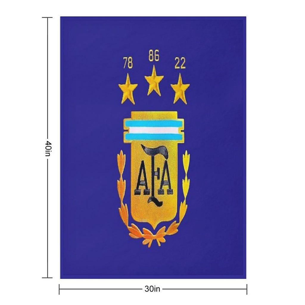 AFA ARGENTINA CHAMPION QATAR 2022 3 STARS Machine-washable Throw Blanket
